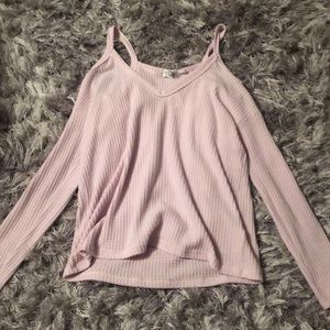 (Never worn) Open shoulder, lilac sweater